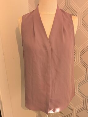 Babaton Sleeveless Draped V-Neck Camisole - Mauve